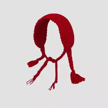 Нишевая ретро плетеная шапка-ушанка женская осенне-зимняя теплая аксесуары для волос широкополый платок повязка на голову наушники вязаная повязка на голову One Size