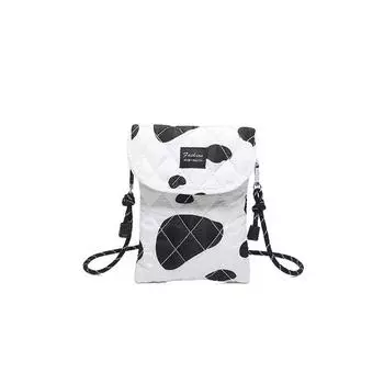 Нишевая сумка для мобильного телефона, во французском универсальном стиле. чёрный