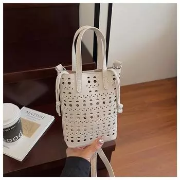 Нишевая сумка женская новая летняя мода полая сумка-мессенджер сумка для мамы портативная сумка для мобильного телефона