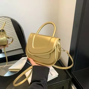 Нишевая текстура иностранный стиль маленькая сумка 2024 новая женская сумка весна популярная повседневная сумка-мессенджер модная маленькая квадратная сумка прилив чёрный