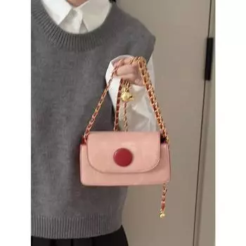 Нишевая текстурированная мини-сумка через плечо для женщин, высококачественная универсальная цепочка в маленьком квадратном пакете, новая женская сумка на одно плечо Mini(Max Length<20cm)