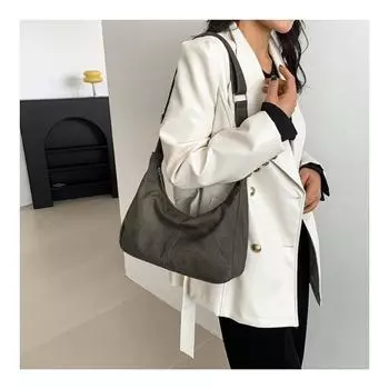 Нишевая текстурированная сумка, женская сумка через плечо Mailard Retro, модная, универсальная для работы и поездок на работу, сумка на одно плечо большой вместимости