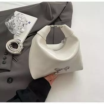 Нишевая высококачественная портативная женская сумка с бантом 2024 года, новая корейская версия, модная сумка через плечо под мышкой, сумка-мессенджер