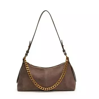 Нишевая замшевая сумка с леопардовым принтом женская новая осенне-зимняя универсальная сумка-мессенджер на одно плечо под мышку сумка-ведро