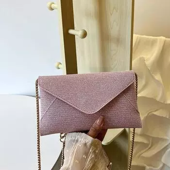 Нишевая женская сумка-конверт, корейская версия, модная, одно плечо, косой пролет, ПУ, подмышечная женская сумка, повседневная, простая, большая вместимость, женская сумка чёрный