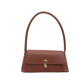 Нишевая женская сумка, модная сумка на плечо, текстура, искусственная кожа, сумка подмышкой, иностранный стиль, универсальная сумка светло-коричневого