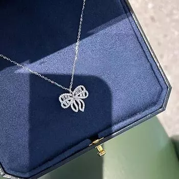 Нишевое дизайнерское женское чистое ожерелье-бант, супер яркое, модное и высококачественное