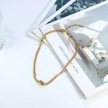 Нишевое ожерелье с двойным витком в форме звезды, высококачественная женская цепочка на ключицу