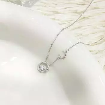 Нишевое ожерелье Sun Moon для женщин с эксклюзивным дизайном и универсальными новыми ожерельями