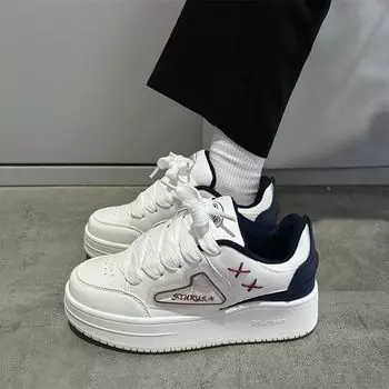 Нишевые дофаминовые уличные кроссовки на толстой подошве, увеличивающие рост, кроссовки-буханки, универсальные повседневные кроссовки для скейтбординга в стиле хай-стрит 35