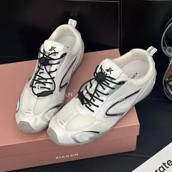 Нишевые кроссовки в стиле ретро для женщин, новинка лета, сетчатые дышащие беговые кроссовки, спортивная повседневная обувь для бега 35