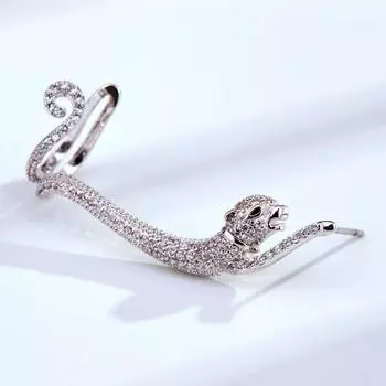 Нишевые леопардовые серебряные серьги-иглы 925 пробы, креативные трехмерные серьги с животными, серьги высокого класса, новые серьги