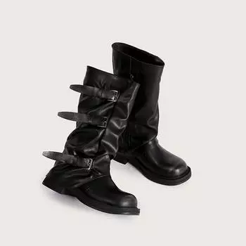 Нишевые ретро ботильоны на толстом каблуке средней высоты в стиле вестерн ковбойские ботильоны ботинки рыцаря ботильоны на раннюю осень ботинки мартин женские ботинки 35