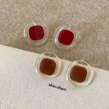 Нишевые высококачественные геометрические акриловые серьги-капли, женские уникальные индивидуальные изысканные модные универсальные серьги