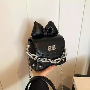 Нишевый дизайн, цепочка, мини-сумка для помады, женская сумка, осень и зима, новая модная сумка через плечо, маленькая квадратная сумка one size fits all