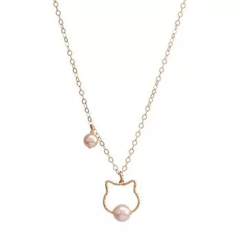 Нишевый дизайн Чувство Кошка Ожерелье Ключица Шея Простой Темперамент Личность Нишевый тренд