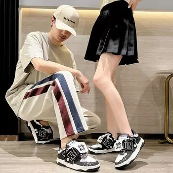 Нишевый дизайн High Street Bread Shoes Мужская и женская модная обувь Пара Спортивная повседневная обувь для скейтборда Мужская обувь 35