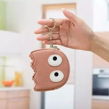 Нишевый дизайн кошелька для монет, довольно мягкий кожаный кошелек для девочек, мини-кошелек для монет из кожи с рисунком