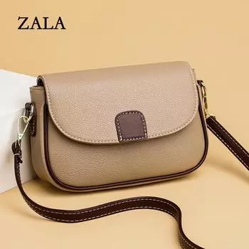 Нишевый дизайн, новая модная универсальная сумка через плечо высокого класса чёрный