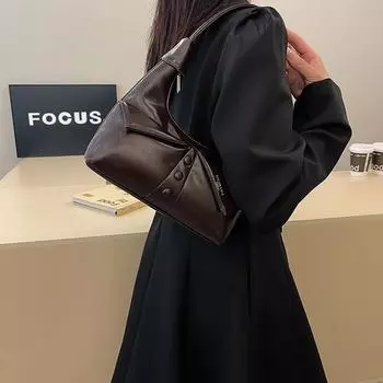 Нишевый дизайн, популярная сумка высокого класса, женская, осень-зима 2024 года, новая, вместительная сумка через плечо для поездок на работу и подмышку бежевый