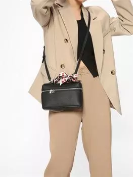 Нишевый дизайн, стильный, простой и универсальный LPpu портативный диагональный пролет высокого класса изысканная мини-сумка через плечо розовый