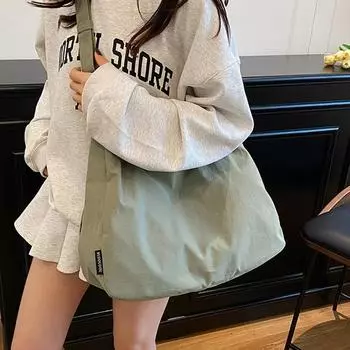 Нишевый дизайн, высокий класс, тренд, модная ленивая сумка через плечо, универсальная повседневная сумка-пельмень через плечо