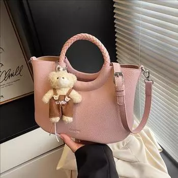 Нишевый дизайн, высококачественная сумка-кольцо, женственная, универсальная, сумка-мессенджер через плечо no pendant хаки