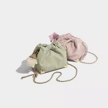 Нишевый дизайн, высококачественная текстура, модная сумка-ведро для женщин 2024 года, новая модная универсальная сумка-мессенджер на одно плечо