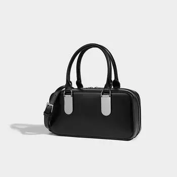 Нишевый дизайн женская сумка Boston ретро сумка для боулинга сумка через плечо модная универсальная