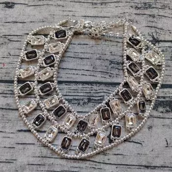 Нишевый модный бренд, роскошное позолоченное хрустальное ожерелье, ручная работа, многослойное, легкое, роскошное, в стиле знаменитостей