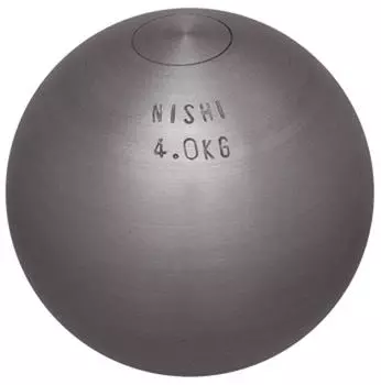 NISHI Легкая атлетика Толкание ядра Ядро для практики G1156 (Ниши Спортс) 4,0 кг серебряный