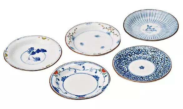 Nishikai Ceramics Hasami Ware Маленькая цветная тарелка Диаметр 5 Столовая посуда Посудомоечная машина Японская Сделано в Японии 31987 Набор, цветной, 12 см, Тарелки,