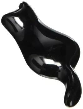 Nishikai Pottery Arita Ware Chopstick Rest Cat Black 10277 6cm