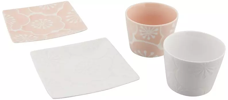 Nishikai Pottery Hasami Ware Hafuri Chaka Pair 52858 Подарочная коробка 150 мл