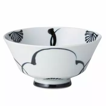 Nishikai pottery rice dyed LL Hasami Suehiro plum blossom pattern 18158 bowl, ware, bowl,