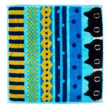 nishikawa Atsuko Matano Mini Towel 25X25 см Стирающаяся хлопковая пряжа для пушистости и мягкости на ощупь Сборка Синяя TT44904663 MT4655 Лента MEME [Nishikawa] синий