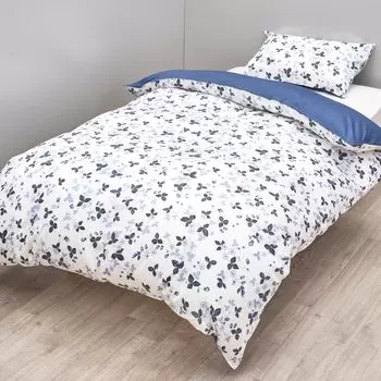 Одеяло nishikawa Duvet Ink Smooth to the Легко надевать и снимать с помощью быстрого Made in Blue PI04130698 [Nishikawa] Чехол, односпальный, стирающийся, 100% хлопок, синий