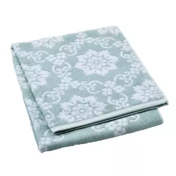 Nishikawa Imabari Bath Soft and Made in TT14253003 Towel, 60x120cm, Washable, 100% Cotton, Fluffy, Japan, Green, зелёный