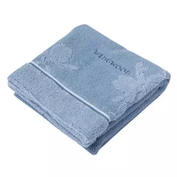 Nishikawa Imabari Лицо Wedgwood Нескрученная Гладкая Жаккардовая Сделано в TT23183650 Полотенце, Магнолия, Стираемое, 100% Хлопок, Мягкое, Пряжа, Стрижка, Переплетение, синий