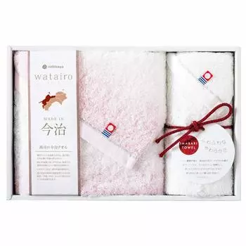 nishikawa Imabari Towel 1 Face 1 Hand Made in Gift Package Pink TBF2497011P [Nishikawa] Gift, Towel, Towel, Cotton, 100% Cotton, Fluffy, Japan,