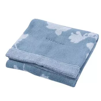 nishikawa Imabari Towel Bath Towel Wedgwood Magnolia Washable Cotton Soft Yarn Smooth Shirring Jacquard Woven Made in Japan 60X120cm Blue TT13453650