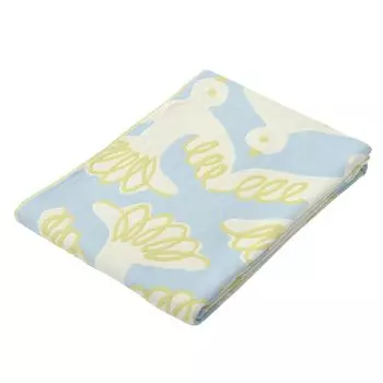 Nishikawa Марлевый Finlayson Muto Мягкий FR03601013 Одеяло, Односпальное, Стираемое, 100% Хлопок, Марля, Синий, синий