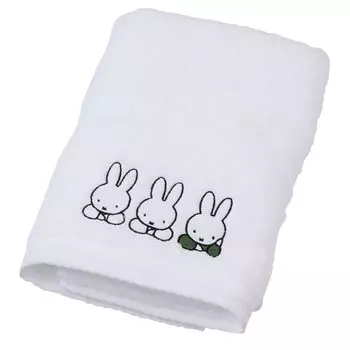 nishikawa Miffy банное полотенце 60X120 см, моющееся, хлопок, вышивка в одну точку, DB3625, сделано в Японии, белое TT13370623 [Nishikawa] 100% белый