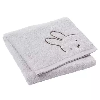 nishikawa Miffy Bath Towel Made with fluffy yarn for a soft and light texture Made in Japan Made in Imabari Gray TT14370623 [Nishikawa] non-twisted