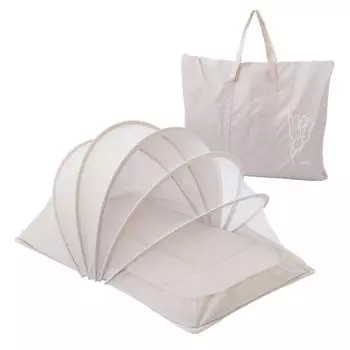 nishikawa Miffy Компактная кровать 90X60X47 см, моющийся матрас, детский сон, складной, переносной, поставляется с эксклюзивной сумкой-мешком, тип DB4641, бежевый, WF54102000