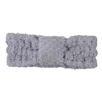 nishikawa newmine hair band 8X22cm washable cotton fluffy every time you wash it Poko Poko Made in Imabari Gray TT99220620 [Nishikawa] 100%