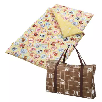 nishikawa [nishikawa] anpanman nap futon set, 5-piece set, regular size for kindergarteners, washable, comes with special bag, hanging cover, mattress