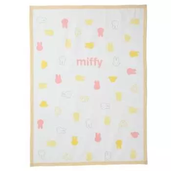 nishikawa [nishikawa] baby cotton blanket 85 x 115cm miffy suitable for all seasons okao pattern made in japan cream wq51291001