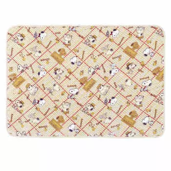 nishikawa [nishikawa] snoopy blanket half size throw 140x100cm washable soft warm woodstock brothers beige fq71305065300