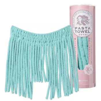 nishikawa Pastao Hair Drying Towel 60X45cm Washable Hair Drying Towel Fun and Speedy Hair Drying Towel Time Saving Water Absorbent Quick Drying Green